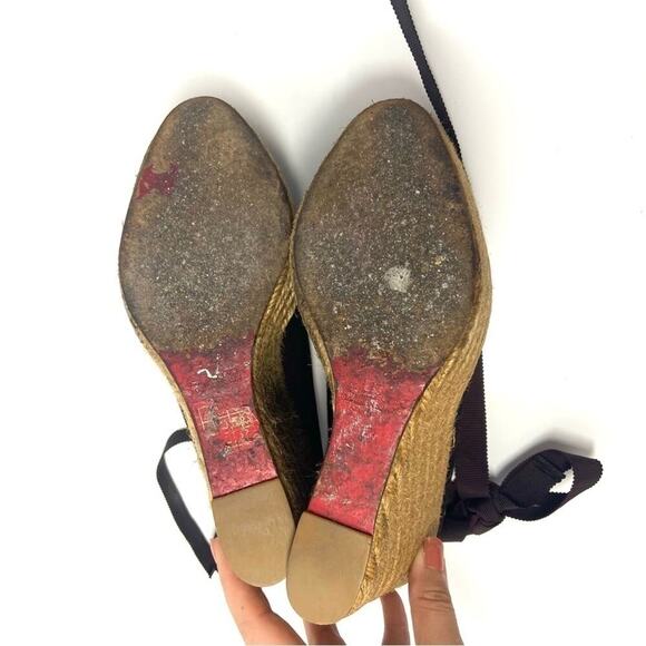 Christian Louboutin Espadrille Wedges – Ribbon Ankle Tie, EU 37 - Picture 5 of 9